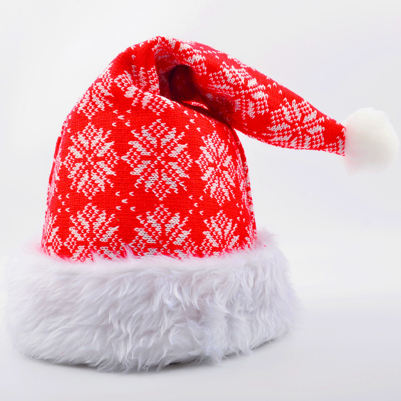 Christmas Wool Hat Christmas New Adult Plush Christmas Hat Christmas Party Supplies Christmas Hat