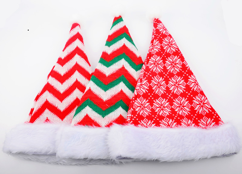 Christmas Wool Hat Christmas New Adult Plush Christmas Hat Christmas Party Supplies Christmas Hat