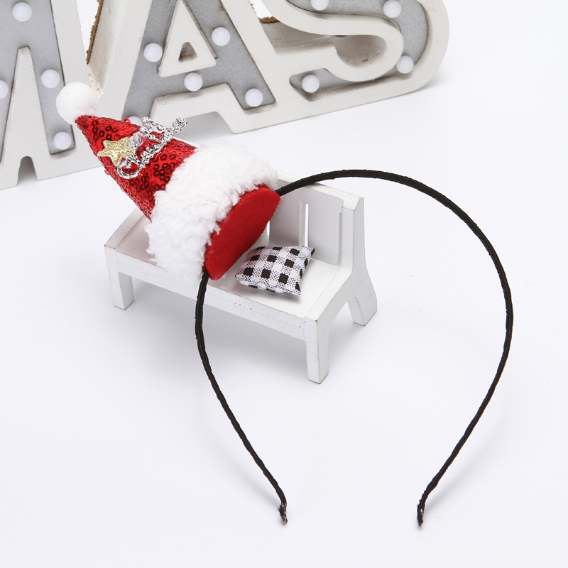 Christmas Headband/Hairpin Creative Party Headdress Christmas Hat Sequins Cute Cartoon Headwear Wholesale Christmas Headband/Hairpin Creative Party Headdress Christmas Hat Sequins Cute Cartoon Headwear Wholesale