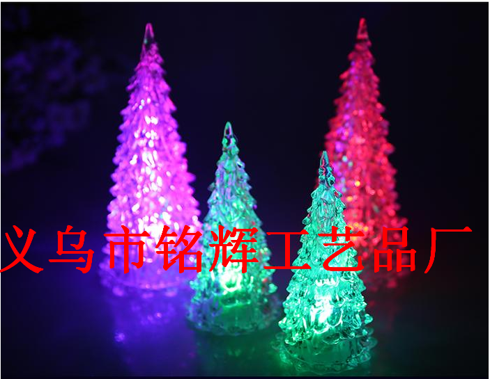 Creative Christmas decorations adorn acrylic night lights LED Christmas tree crystal Christmas tree pendant Creative Christmas decorations adorn acrylic night lights LED Christmas tree crystal Christmas tree pendant