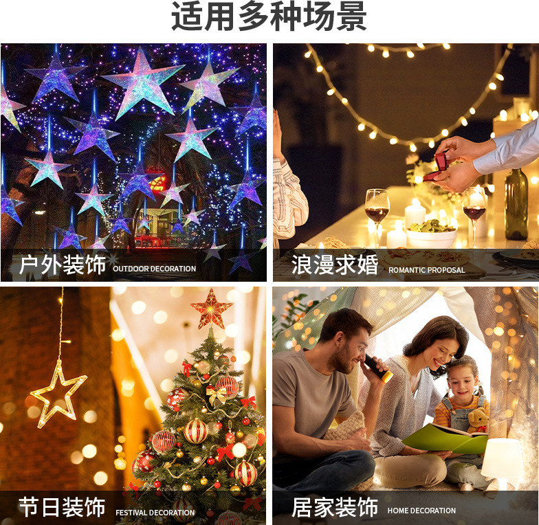 Christmas tree lights  Festival Decorative String Lights Colorful Lights Wholesale Led Sucker Christmas Lights