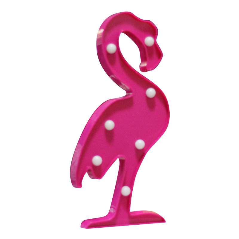 Led Flamingo String New Year Lights Christmas Tree Photo Props Pineapple Cactus Room Decoration Small Night Lamp