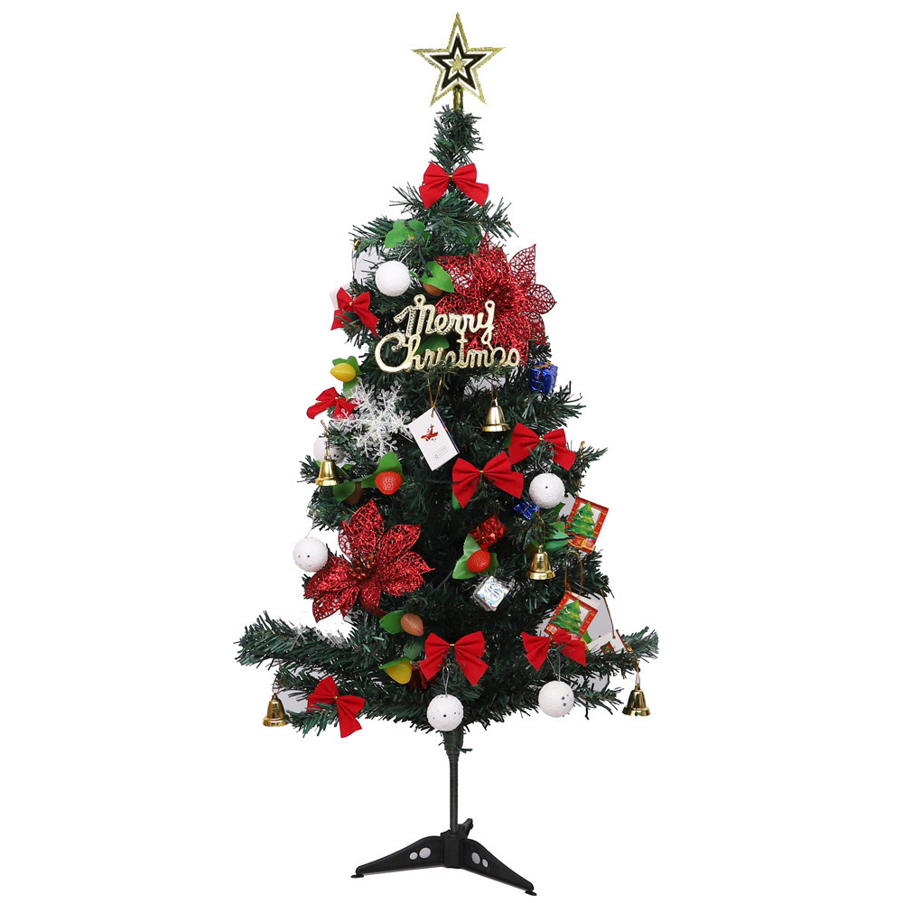 Mini Christmas Tree Desktop with Lights 50cm Golden Red Christmas Tree Package Christmas Tree Tree
