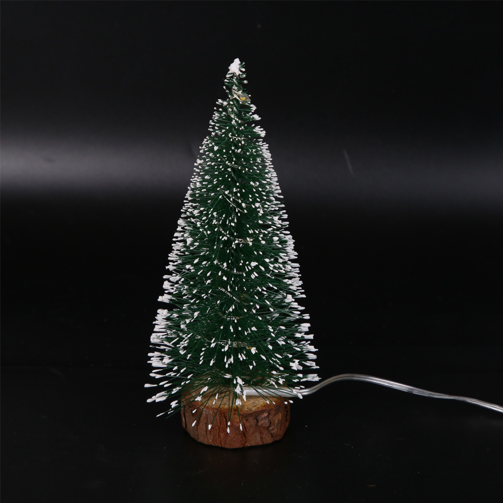 Christmas decorations green white Frost Side LED Lights Pine Needles Powder Mini Christmas Tree Christmas decorations green white Frost Side LED Lights Pine Needles Powder Mini Christmas Tree