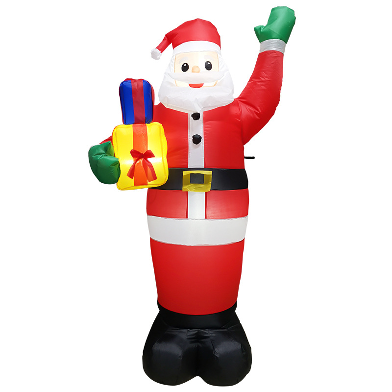 Christmas Inflatable LED Luminous Inflatable Christmas Tree Snowman Old Man Gift Pack Decoration Christmas Courtyard Decorative Lights