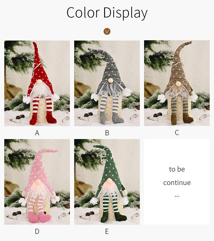 Christmas Tree old man with lights Hanging Leg Pendant Creative New faceless doll Hanging Ornaments Christmas Ornaments