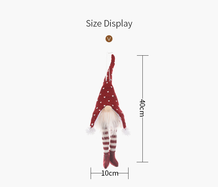 Christmas Tree old man with lights Hanging Leg Pendant Creative New faceless doll Hanging Ornaments Christmas Ornaments