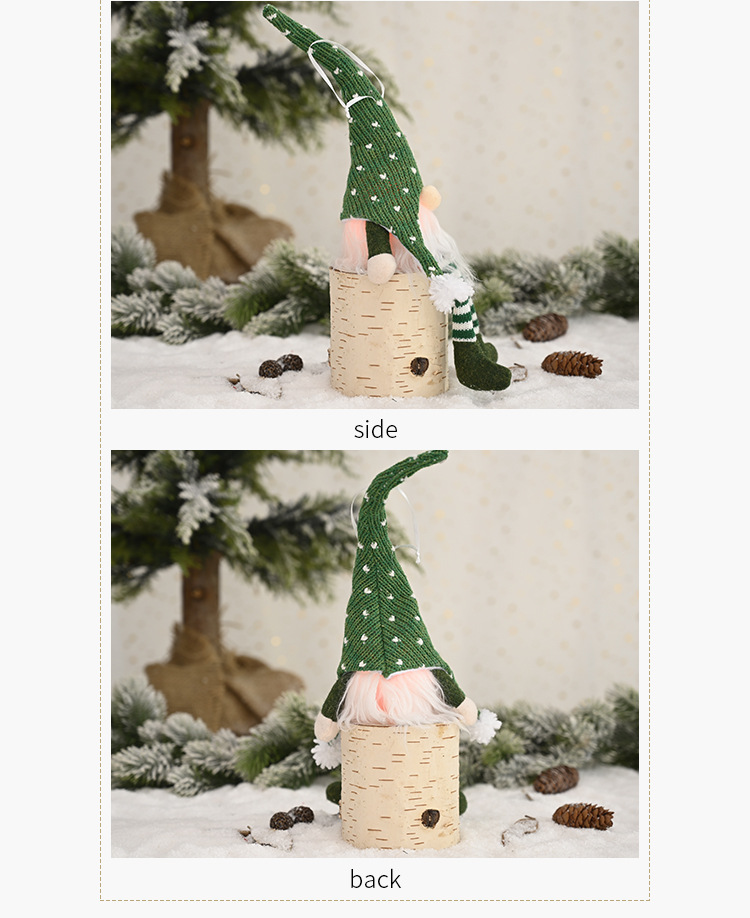 Christmas Tree old man with lights Hanging Leg Pendant Creative New faceless doll Hanging Ornaments Christmas Ornaments