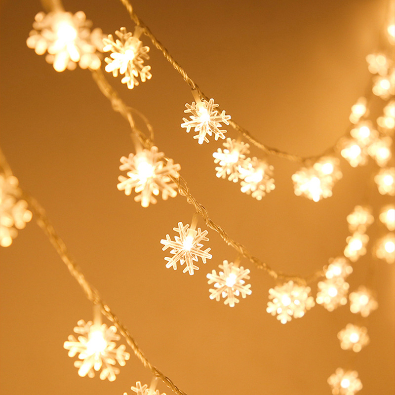  Light String Lighting Chain Colored Lights Outdoor Decorative Lamp Holiday Lights Snowflake Lights Christmas tree light