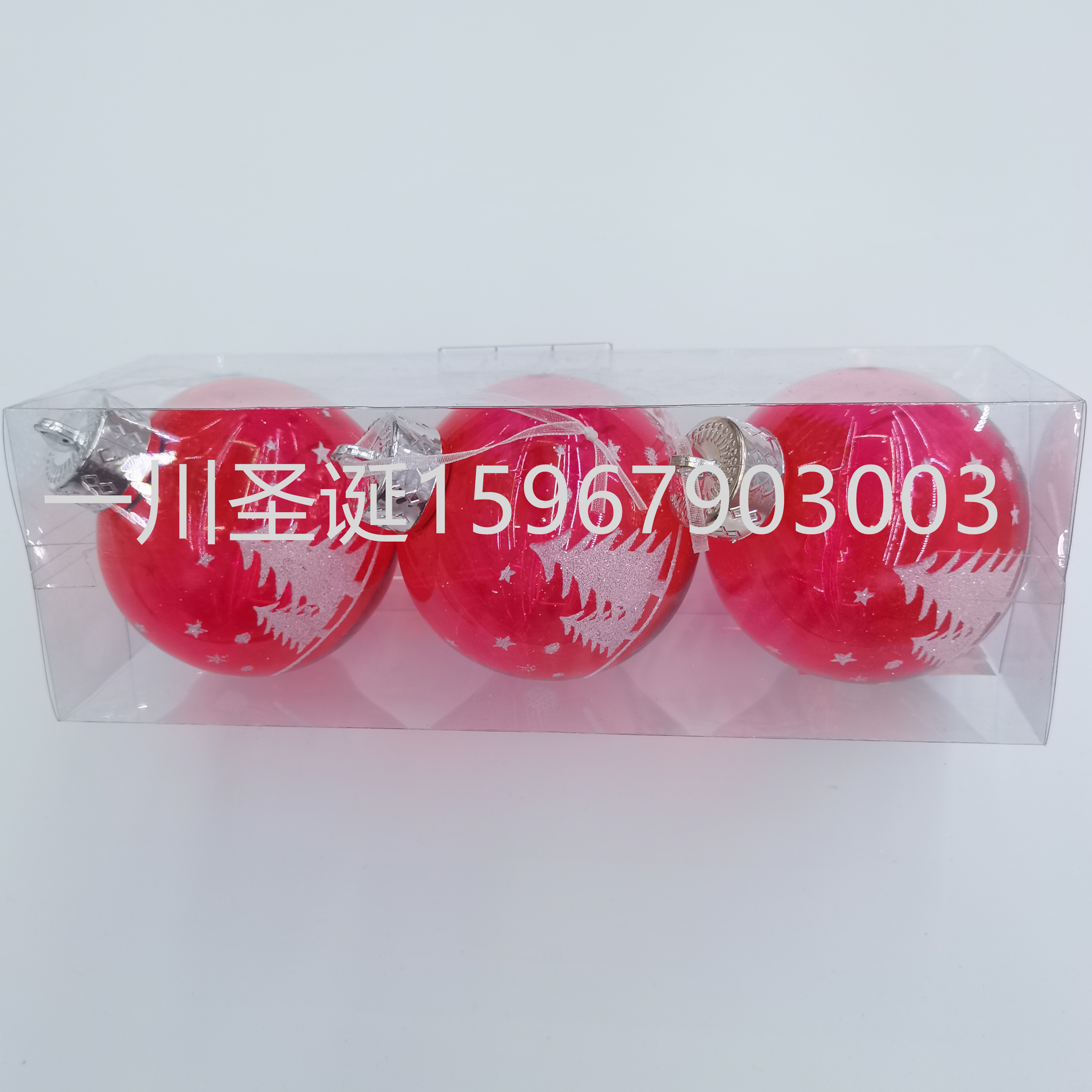 Christmas Ball Plastic Ball Colored Drawing Ball Christmas Crafts Christmas Product Christmas Decorations Christmas Color Ball