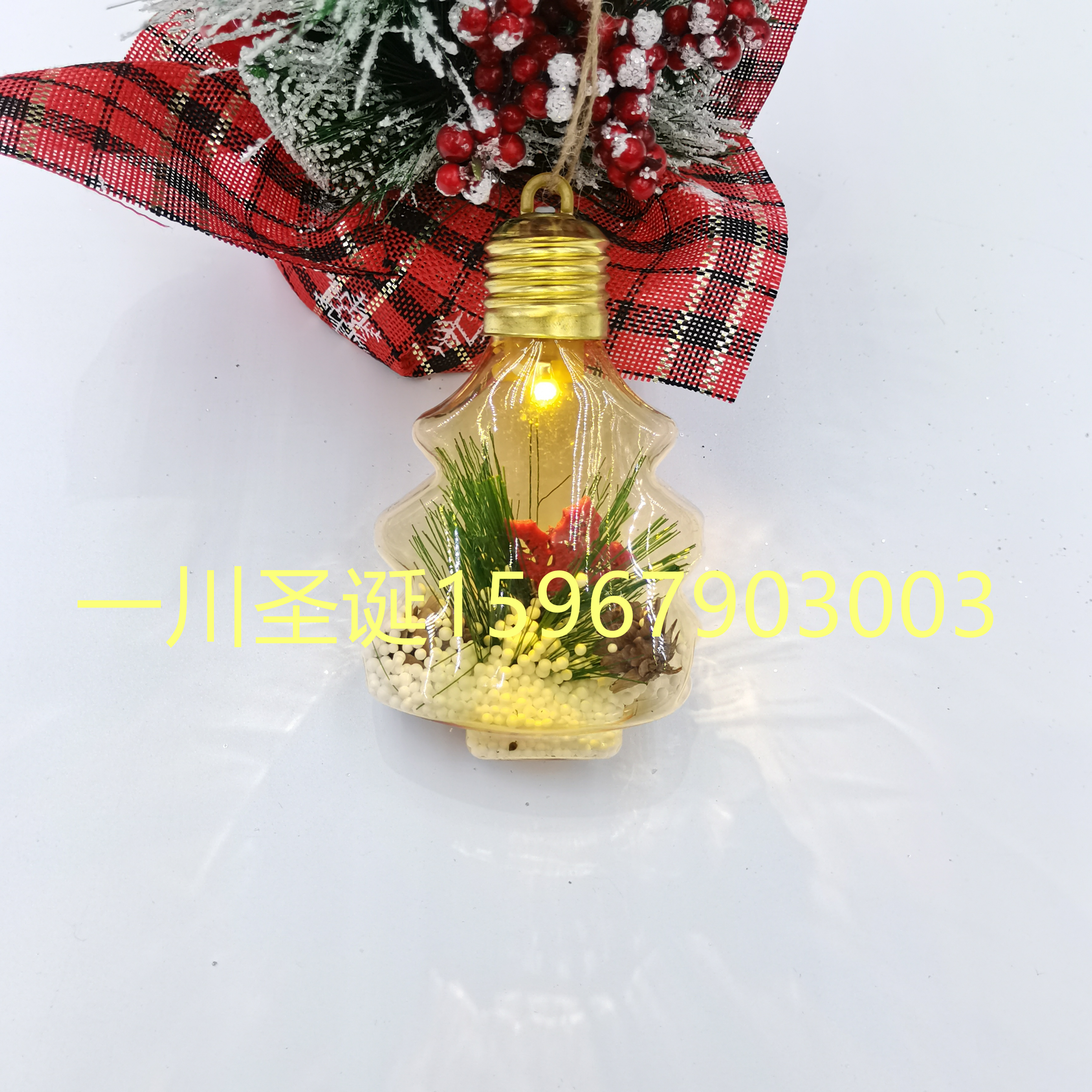 Christmas Ball Plastic Ball Colorful Ball with Light and Electronic Special-Shaped Ball Christmas Product Christmas Crafts Christmas