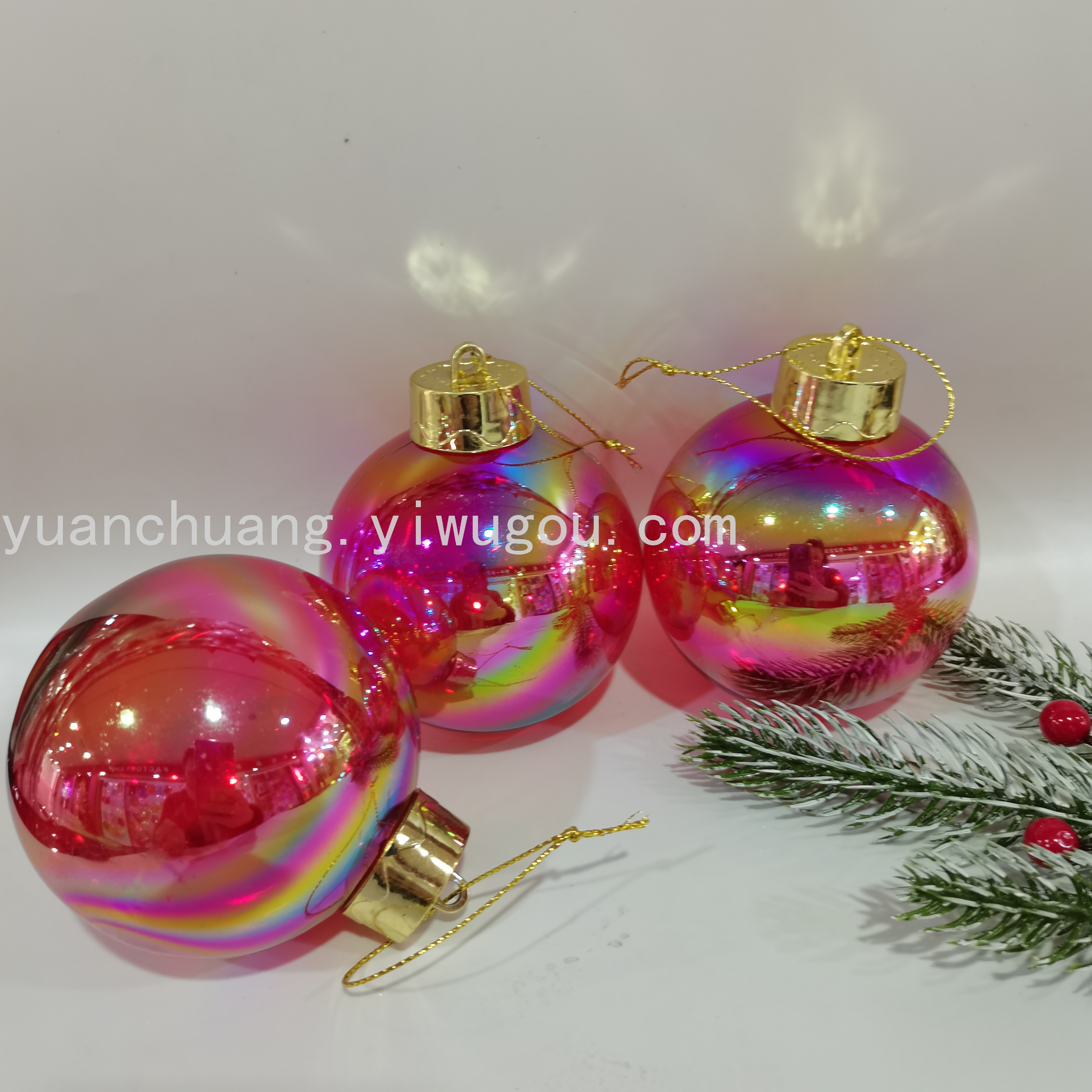 Christmas Ball Colorful Ball Plastic Ball Christmas Decoration Christmas Tree Decorations Hanging Ball Scene Decoration New