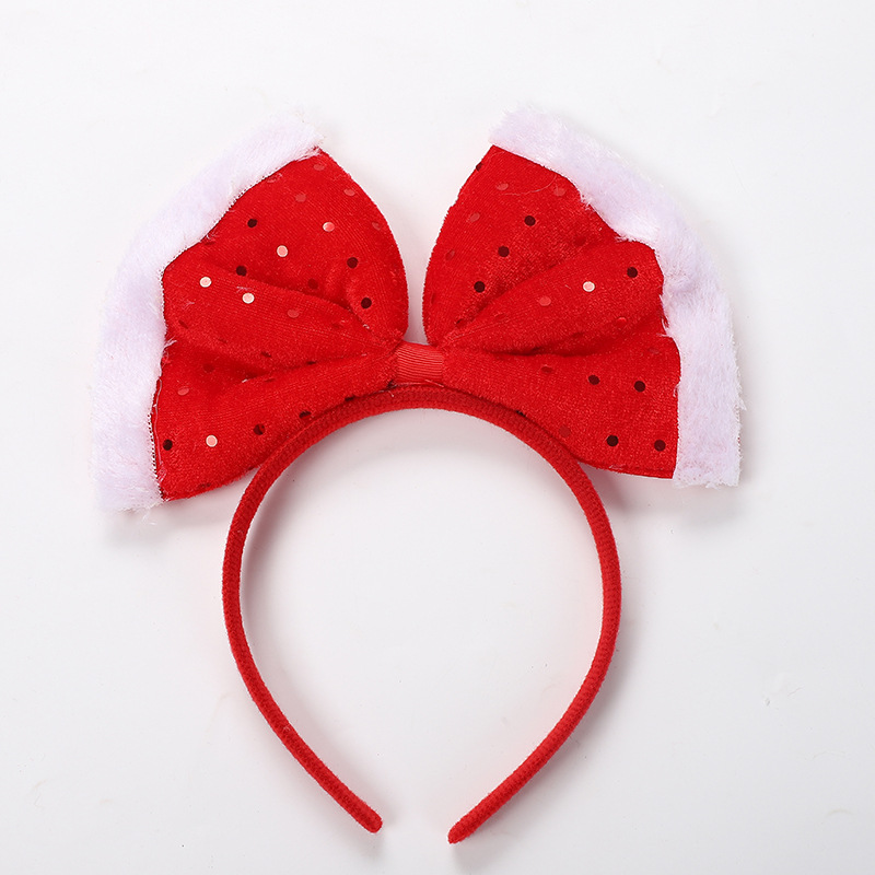 Christmas Ball Garment Accessories Children&#039;s Birthday Party Small Gift Headband Christmas Bowknot Princess Headdress