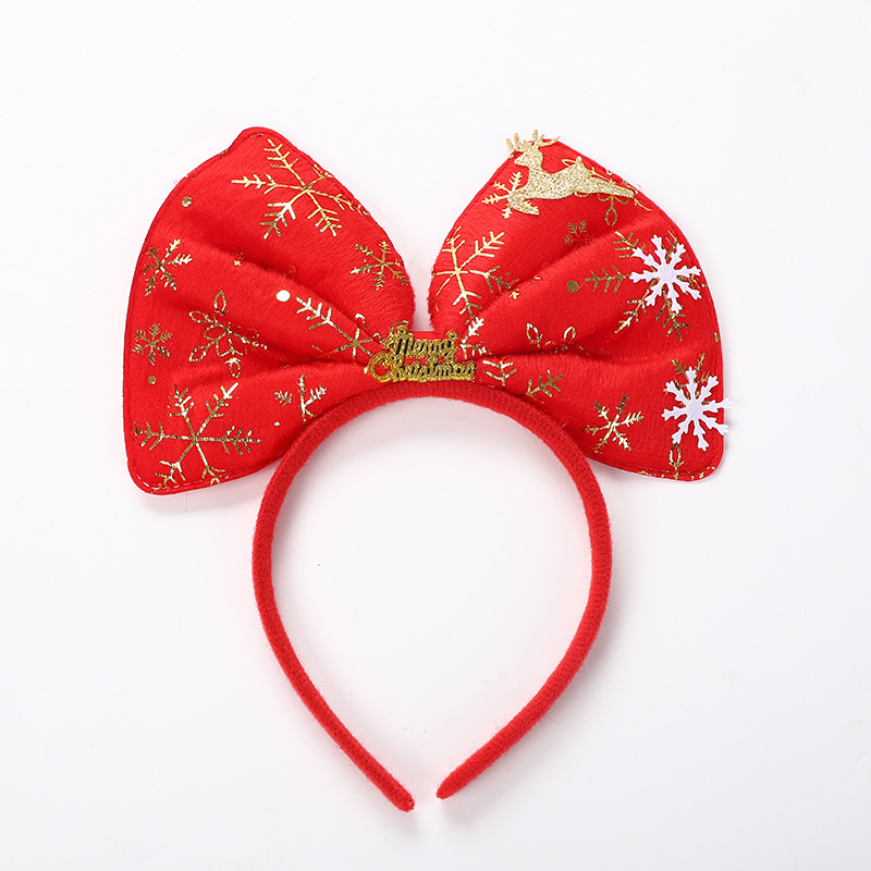 Christmas Ball Garment Accessories Children's Birthday Party Small Gift Headband Christmas Bowknot Princess Headdress