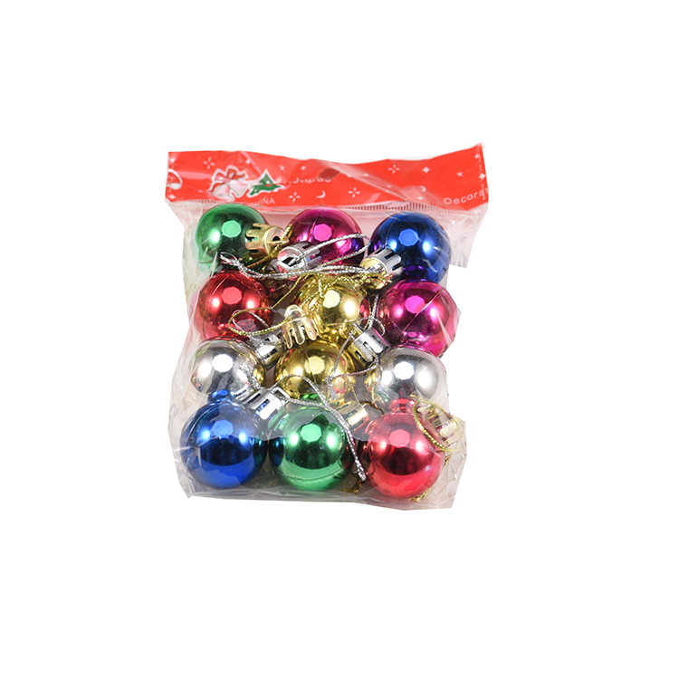 Christmas Tree Decoration Pendant 3cm Decoration Ball Electroplating Light Ball Light Colorful Ball Christmas Ball
