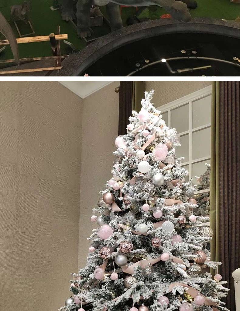 Christmas White Snowflake Flocking PE Christmas Tree 1.5 M 1.8 M 2.1 M 3 M Simulation Cedar Snow Decoration Christmas White Snowflake Flocking PE Christmas Tree 1.5 M 1.8 M 2.1 M 3 M Simulation Cedar Snow Decoration