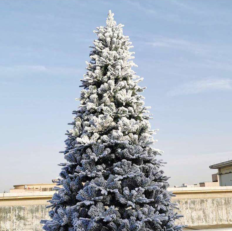 Christmas White Snowflake Flocking PE Christmas Tree 1.5 M 1.8 M 2.1 M 3 M Simulation Cedar Snow Decoration Christmas White Snowflake Flocking PE Christmas Tree 1.5 M 1.8 M 2.1 M 3 M Simulation Cedar Snow Decoration