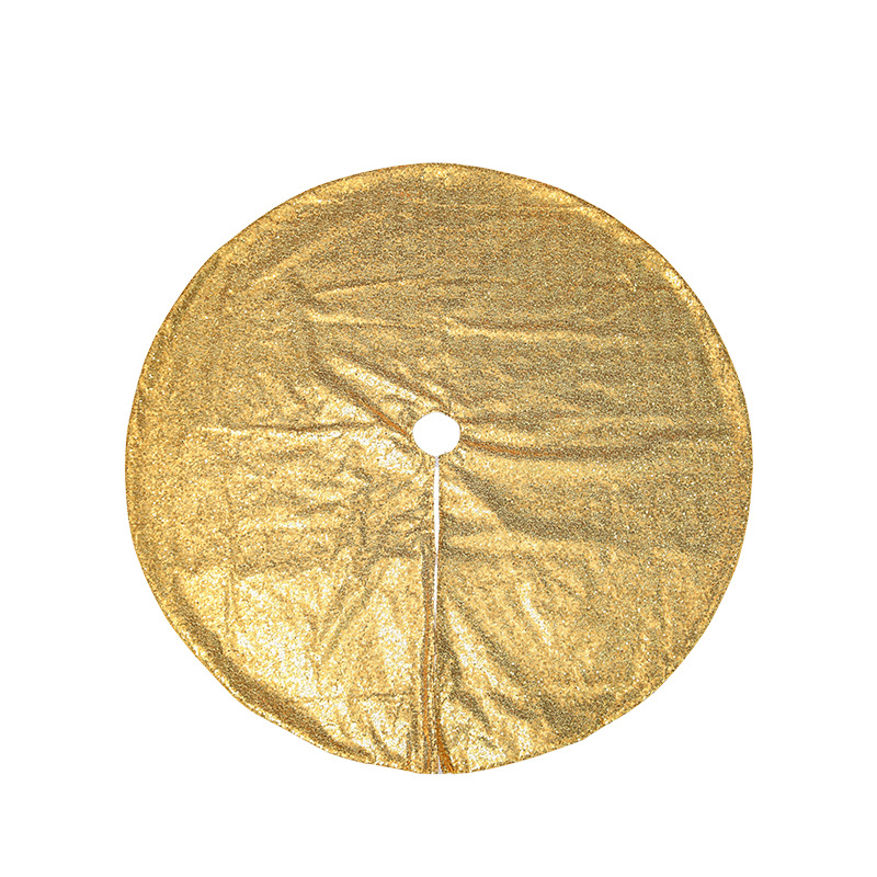 2022 New Amazon Hot Sale 120cm Gold Sequin Tree Skirt Christmas Tree Decorations Sequined Tree Group 48inch