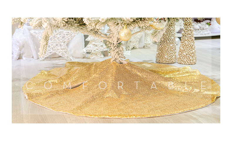 2022 New Amazon Hot Sale 120cm Gold Sequin Tree Skirt Christmas Tree Decorations Sequined Tree Group 48inch 2022 New Amazon Hot Sale 120cm Gold Sequin Tree Skirt Christmas Tree Decorations Sequined Tree Group 48inch