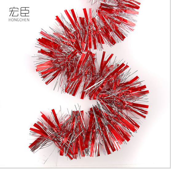 The Christmas tree tops streamers color wedding party Festival furnishings thickened bright paper tops