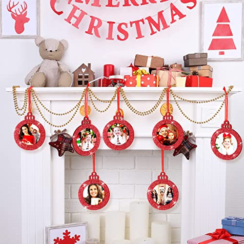 Christmas photo decoration frame felt mini bell holiday photo frame small felt glitter for Christmas tree decoration Christmas photo decoration frame felt mini bell holiday photo frame small felt glitter for Christmas tree decoration