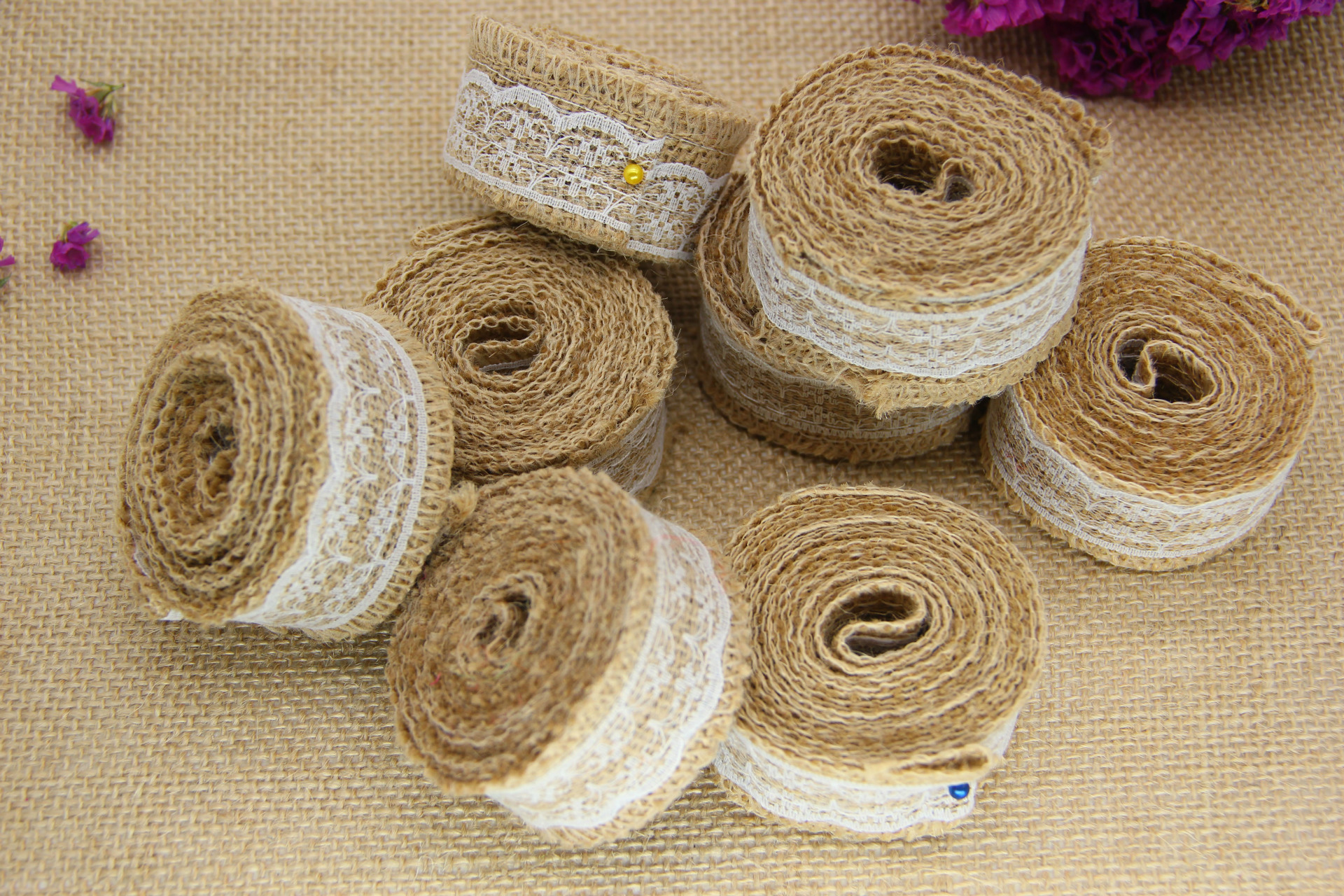 Handmade christmas craft linen roll lace linen roll lace linen with wedding dress