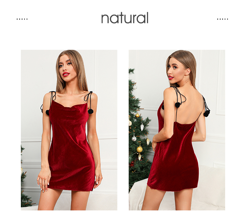 Christmas wine party dress evening minimalism sunny velvet d