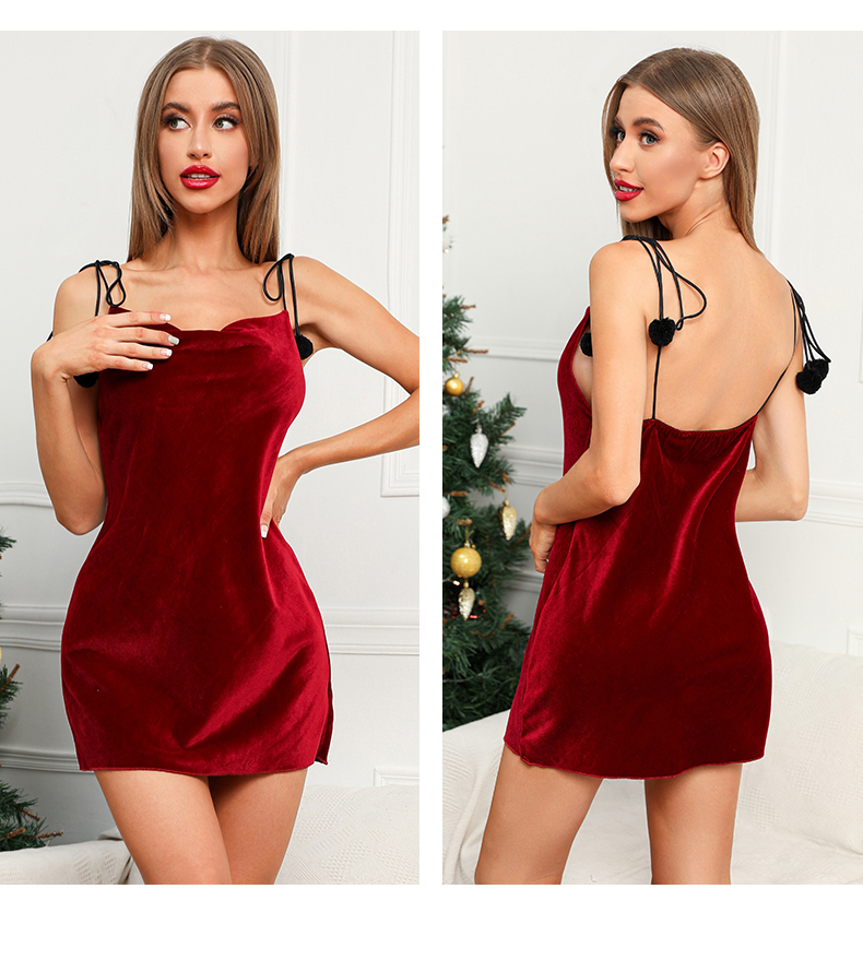 Christmas wine party dress evening minimalism sunny velvet d