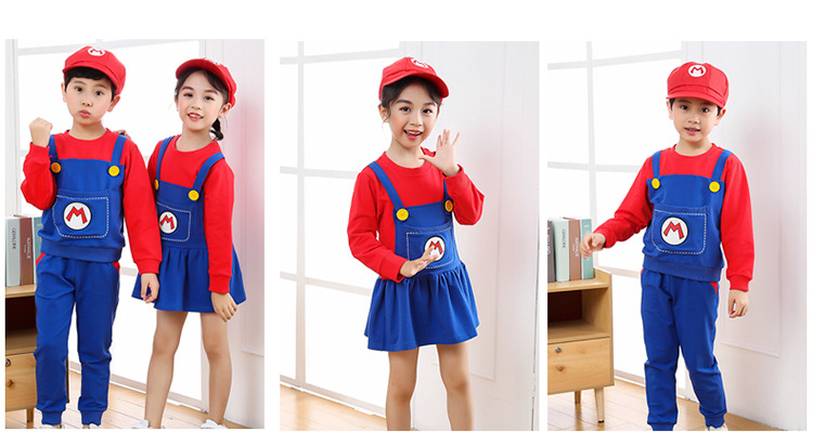 Autumn and Winter Kindergarten Middle and Small Class Boys and Girls Foreign Trade Mary Suit Dancing Dress Christmas Children Performance Costume Autumn and Winter Kindergarten Middle and Small Class Boys and Girls Foreign Trade Mary Suit Dancing Dress Christmas Children Performance Costume