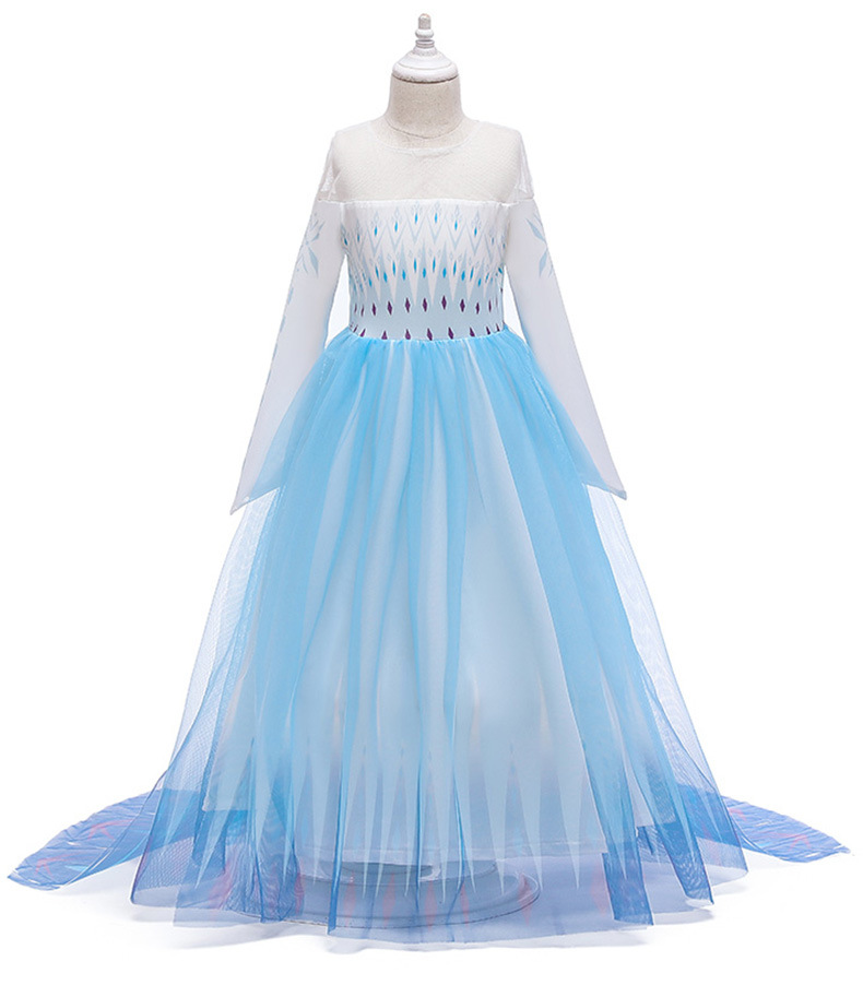 Snow White Frozen Children Shirt Foreign Trade Children's Clothing Girl's Gown Girl Dress Christmas Full Body Dress