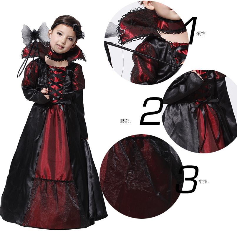 Halloween cosplay costume Christmas mask dance costume G-0108 Evil Queen Princess dress