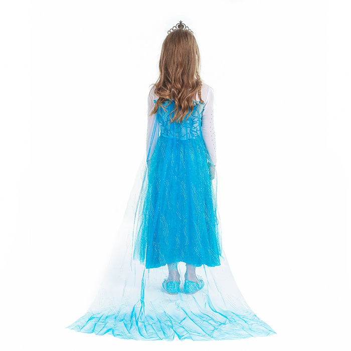 2021 Christmas Children's Clothing Frozen Princess Skirt Elsa Elsa Girl's Long-Sleeved Dress Yama 2021 Christmas Children's Clothing Frozen Princess Skirt Elsa Elsa Girl's Long-Sleeved Dress Yama