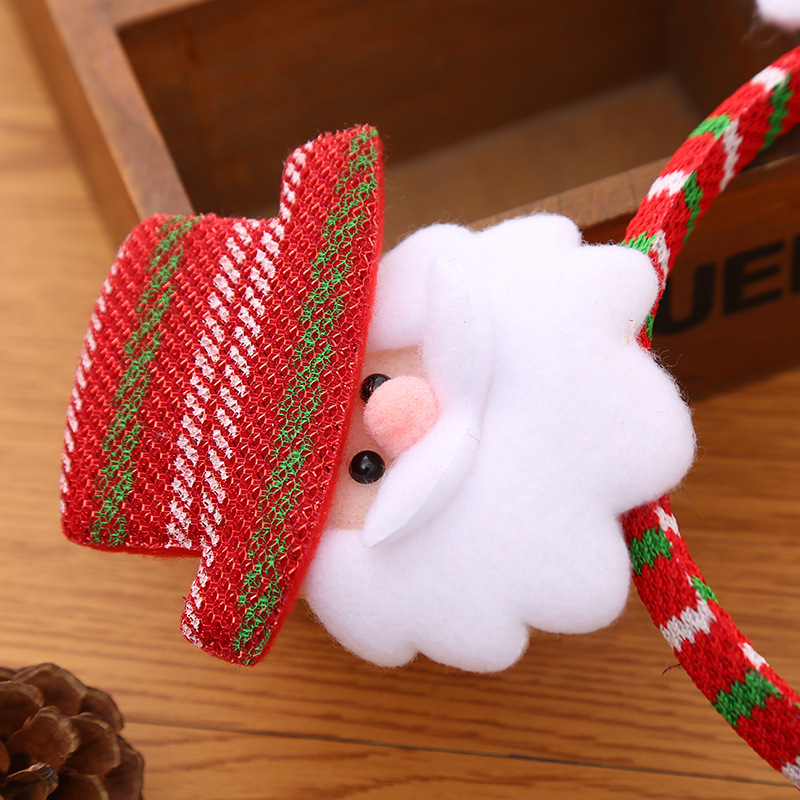 Christmas New Cartoon Earmuffs Adult Children Dress up High-End Barrettes Headband Gift Head Buckle