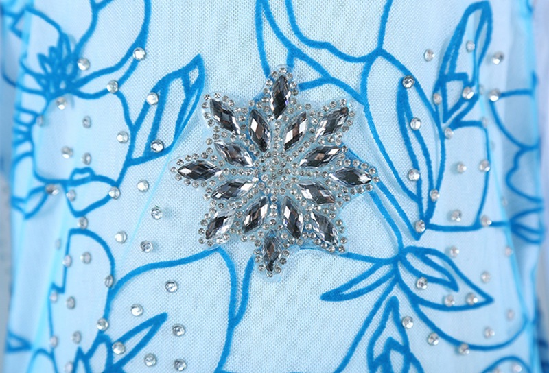 Christmas Children's Clothing Frozen Princess Skirt Elsa Aisha Girl's Long-Sleeved Dress AMA