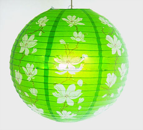 Bouquets of paper flowers paper fan wedding background Christmas decorative lanterns for Halloween supplies