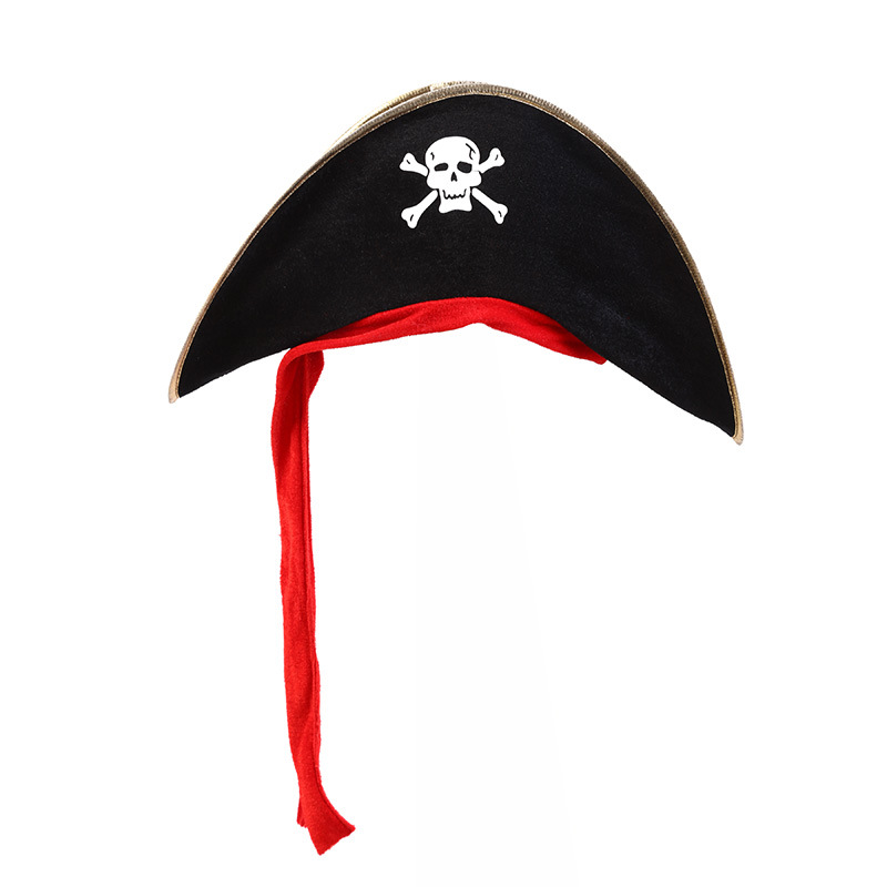 Halloween Supplies Masquerade Show Props Ball Pirate Hat Red Banderole Pirate Hat Captain Hat Halloween Supplies Masquerade Show Props Ball Pirate Hat Red Banderole Pirate Hat Captain Hat