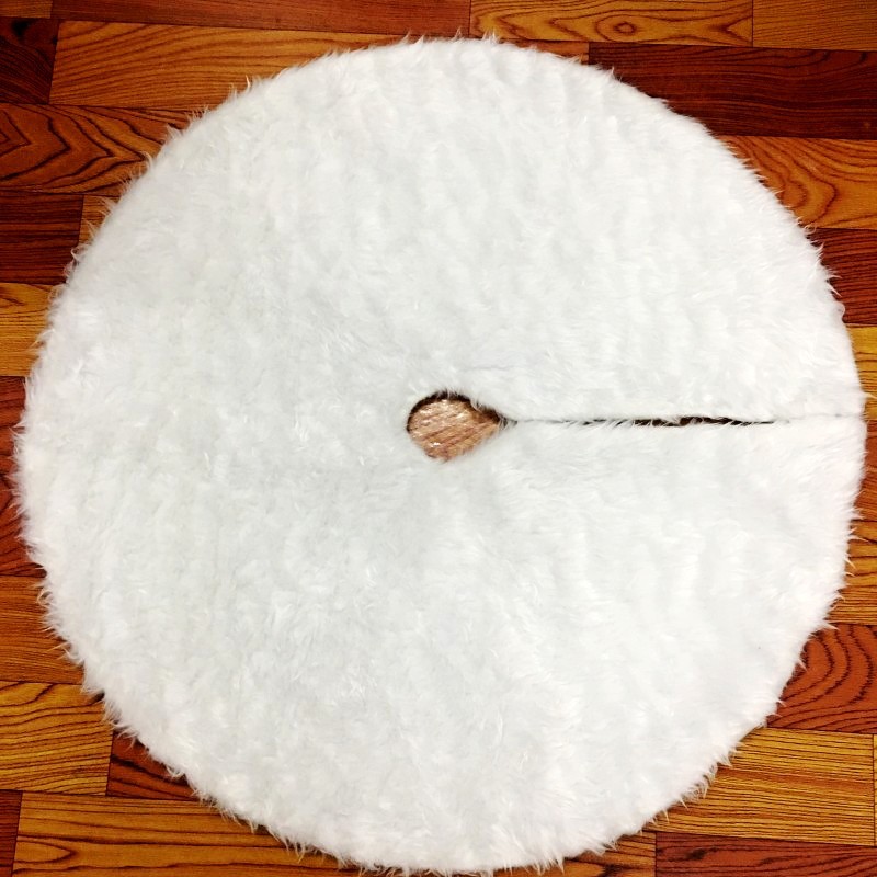 Pure white plush Christmas tree dress 78 cm, 90 cm, 122 cm Christmas tree decorations
