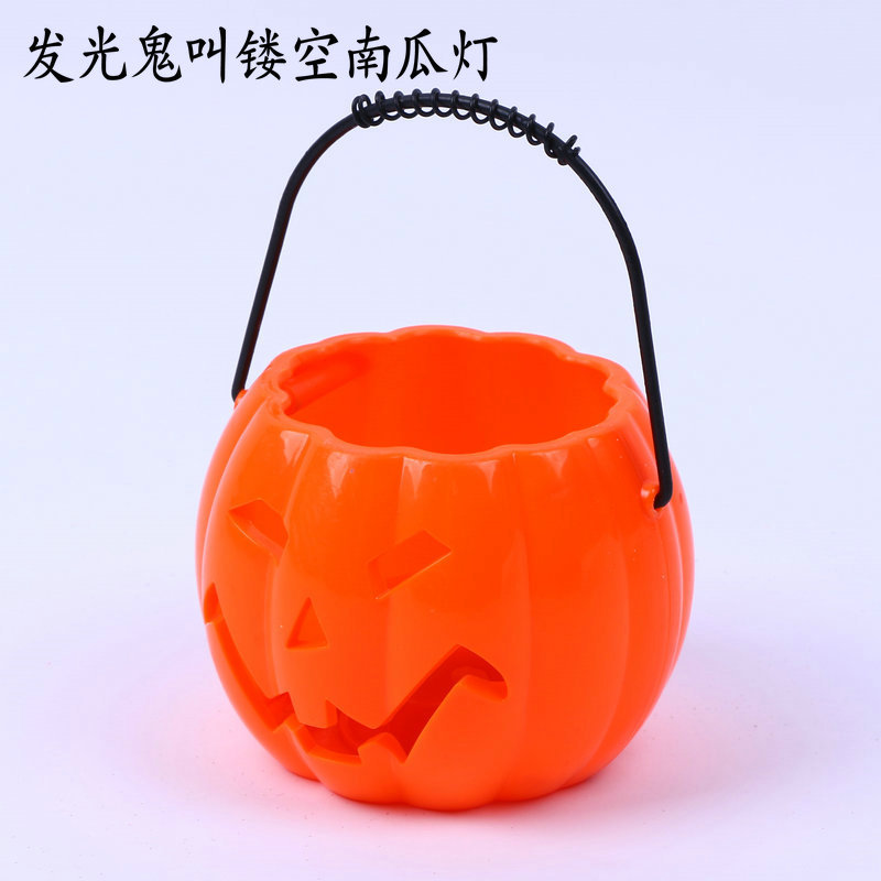 Halloween Supplies New Luminous Pumpkin Light Xinqite Pumpkin Pot Bar Blessing Props Luminous Pumpkin Light