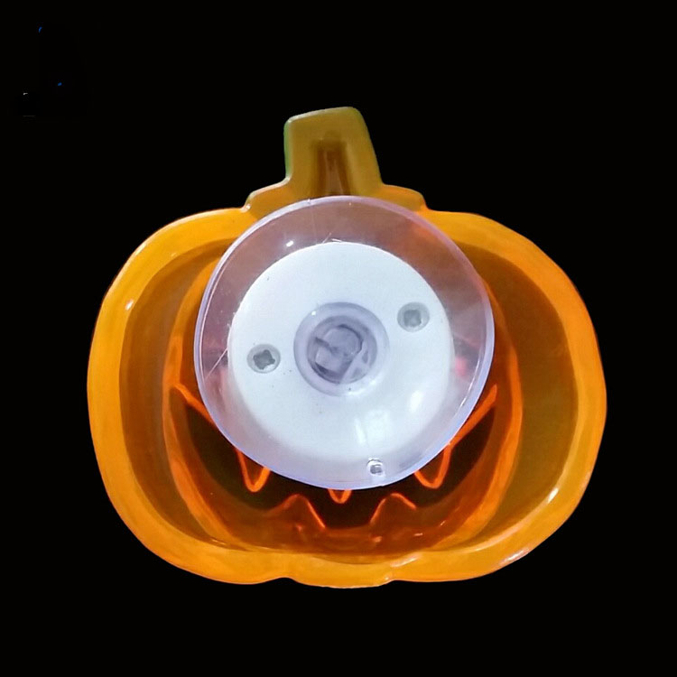 Creative Halloween supplies LED colorful pumpkin night light sucker lamp Halloween bar KTV decoration props wholesale
