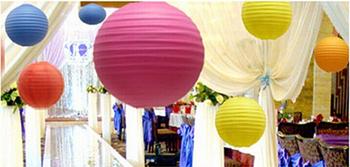 Bouquets of paper flowers paper fan wedding background Christmas decorative lanterns for Halloween supplies