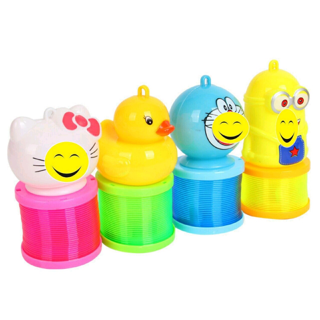 Children&#039;s Portable Plastic Small Bell Pepper Luminous Cartoon Mid-Autumn Festival Rainbow Spring New Year&#039;s Day Lantern Stall Night Market Toys Wholesale