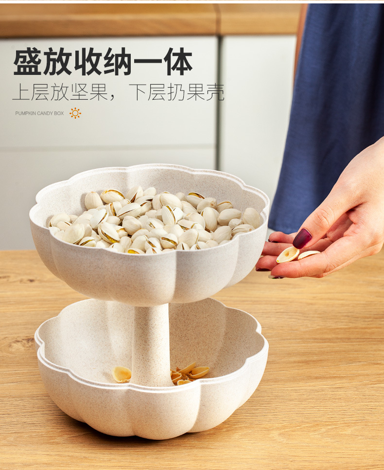 box fruit tray MidAutumn Festival Spring Festival double dry fruit tray box snacks melon seeds creative storage tray box fruit tray MidAutumn Festival Spring Festival double dry fruit tray box snacks melon seeds creative storage tray