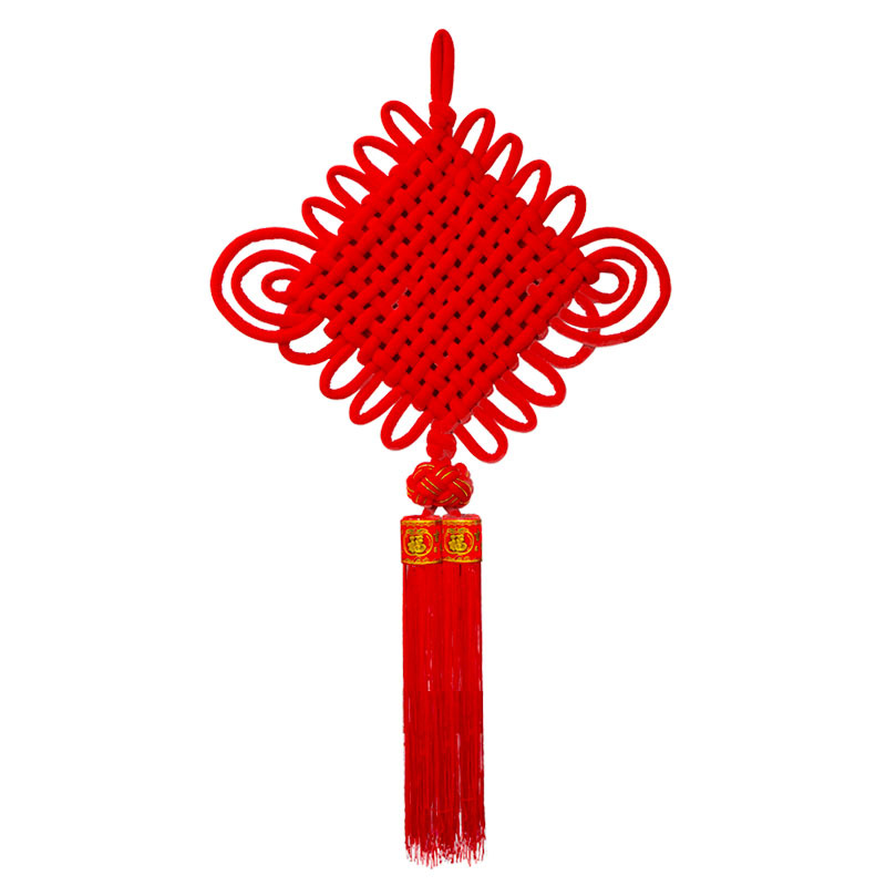 Chinese Knot Flannel Woven Chinese Knot Wholesale Large Ornaments Spring Festival New Spring Festival
