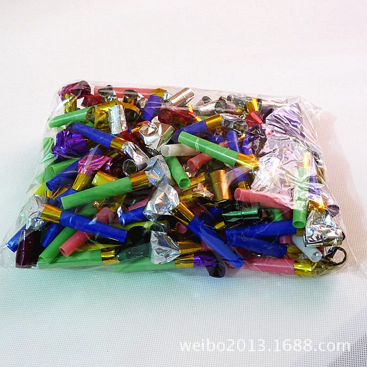 Blowing Dragon Whistle 6cm Children&#039;s Party Horn Trumpet Toy Dot Children&#039;s Day Party Paper Children&#039;s Stall Supply