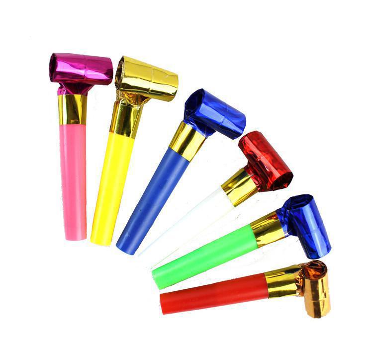 Blowing Dragon Whistle 6cm Children&#039;s Party Horn Trumpet Toy Dot Children&#039;s Day Party Paper Children&#039;s Stall Supply