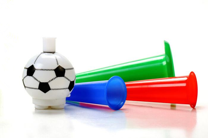 Toy wholesale football World Cup plastic football whistle trumpet to support prop small Toy wholesale football World Cup plastic football whistle trumpet to support prop small