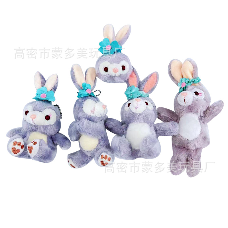 Internet Celebrity Ins StellaLou Pendant Plush Toy Doll Cute Trumpet Mini Rabbit Pattern Bag Bag Charm Keychain