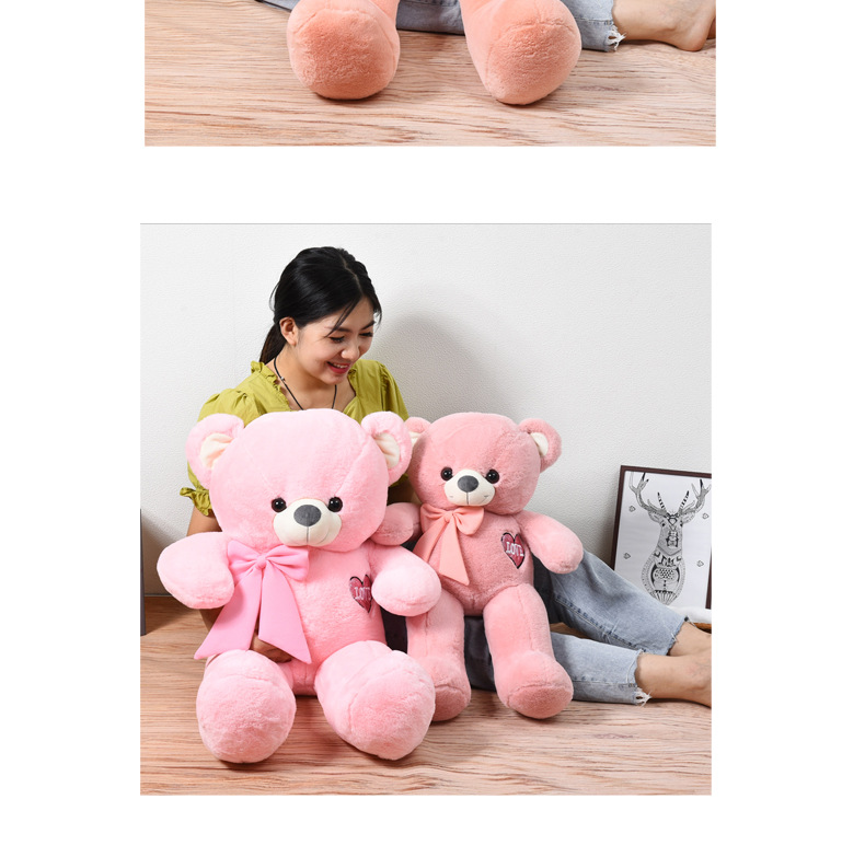 Boutique Embroidery Love Bear Doll Cute Bow Bear Trumpet Short Plush Toy Teddy Bear Doll Bear Doll Boutique Embroidery Love Bear Doll Cute Bow Bear Trumpet Short Plush Toy Teddy Bear Doll Bear Doll