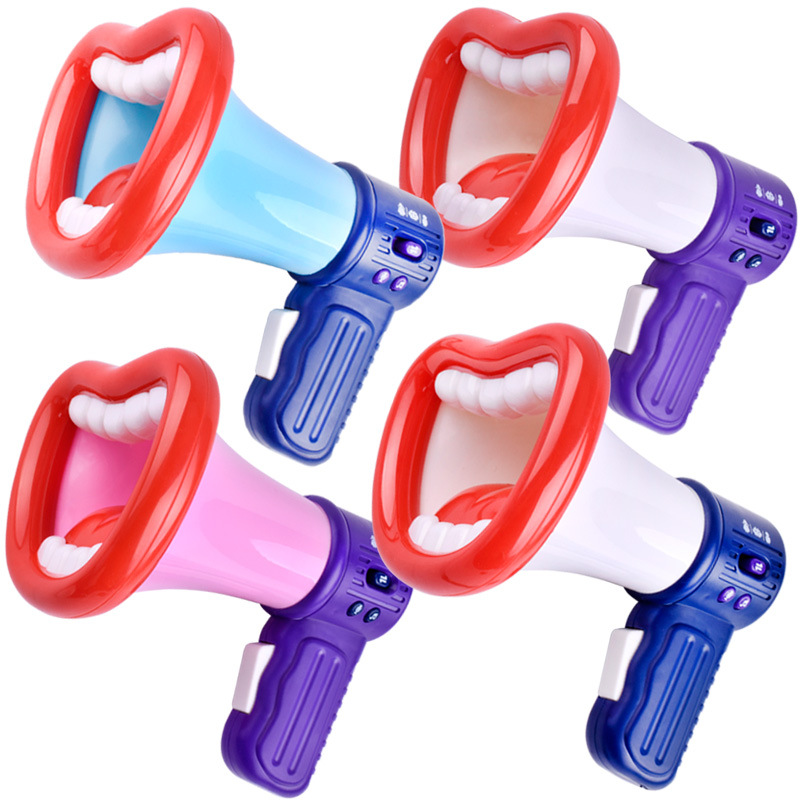 Changer Funny Multifunctional Recording Horn Children&#039;s Trick Toys Microphone Novelty Toys Foreign Trade trumpet toy