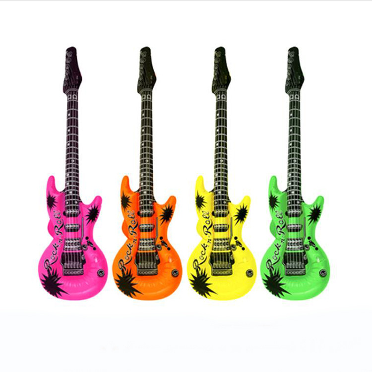 PVC inflatable toy trumpet guitar inflatable guitar simulation instrument